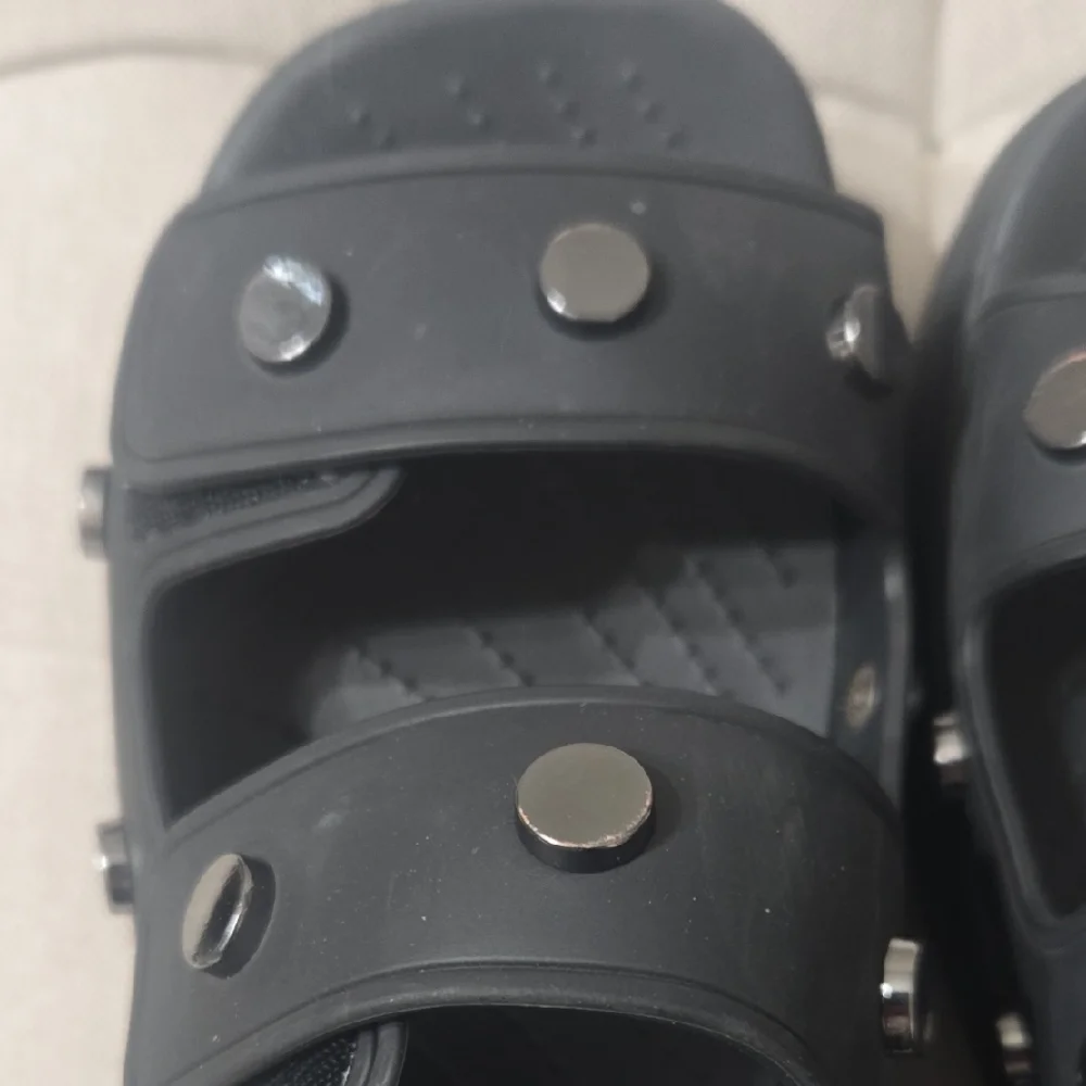 CROCS Black Sandals Size Women 7, Adjustable Straps - Picture 2 of 14
